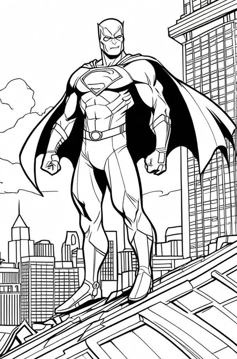 Gallery - 251+ tranh tô màu Superman đẹp mắt giúp bé thỏa sức sáng tạo - image 4