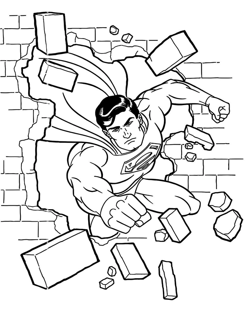 Gallery - 251+ tranh tô màu Superman đẹp mắt giúp bé thỏa sức sáng tạo - image 7