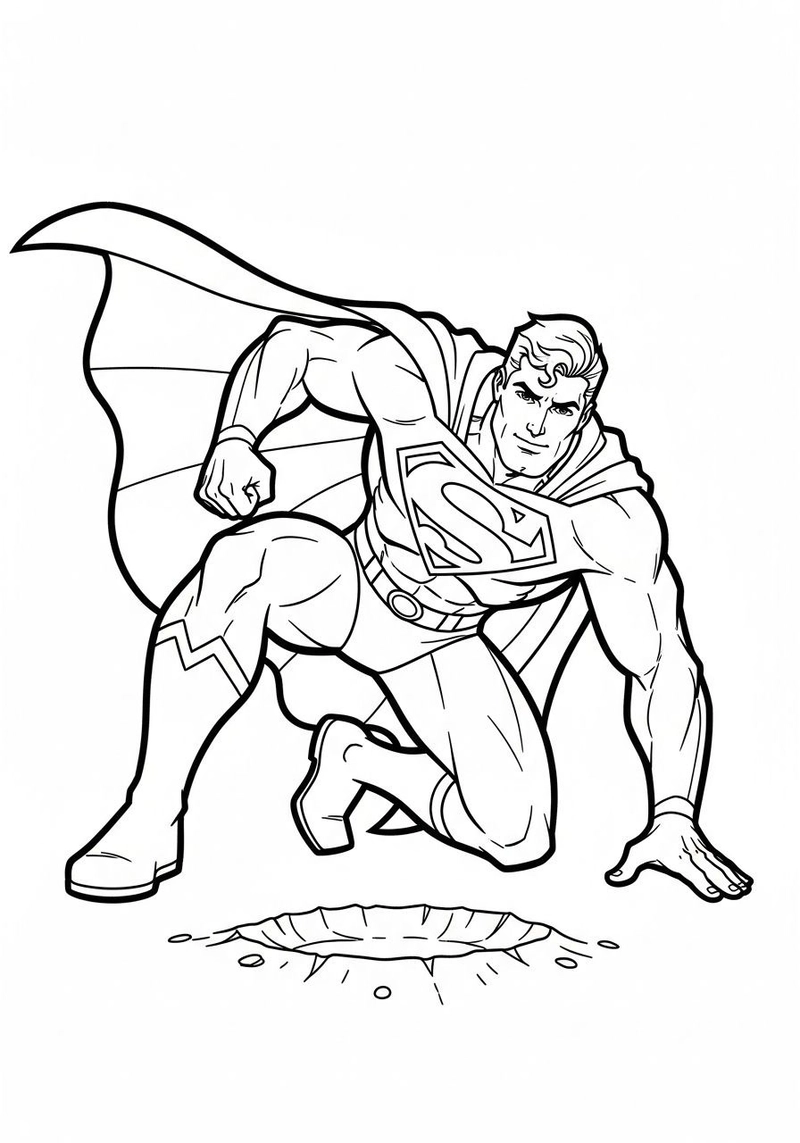 Gallery - 251+ tranh tô màu Superman đẹp mắt giúp bé thỏa sức sáng tạo - image 8