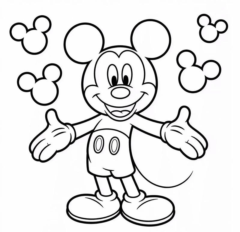 Gallery - 157+ tranh tô màu chuột Mickey đẹp mắt kích thích tư duy bé - image 14