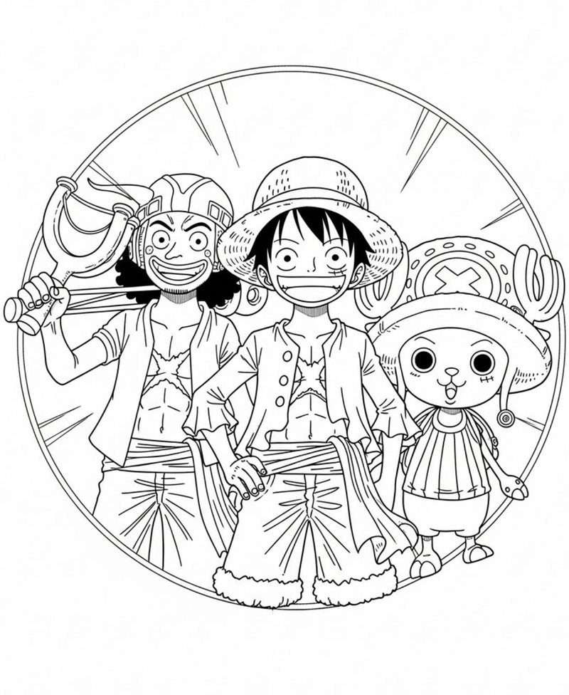 Gallery - 256+ tranh tô màu One Piece cực đẹp cùng dàn hải tặc Mũ Rơm - image 7
