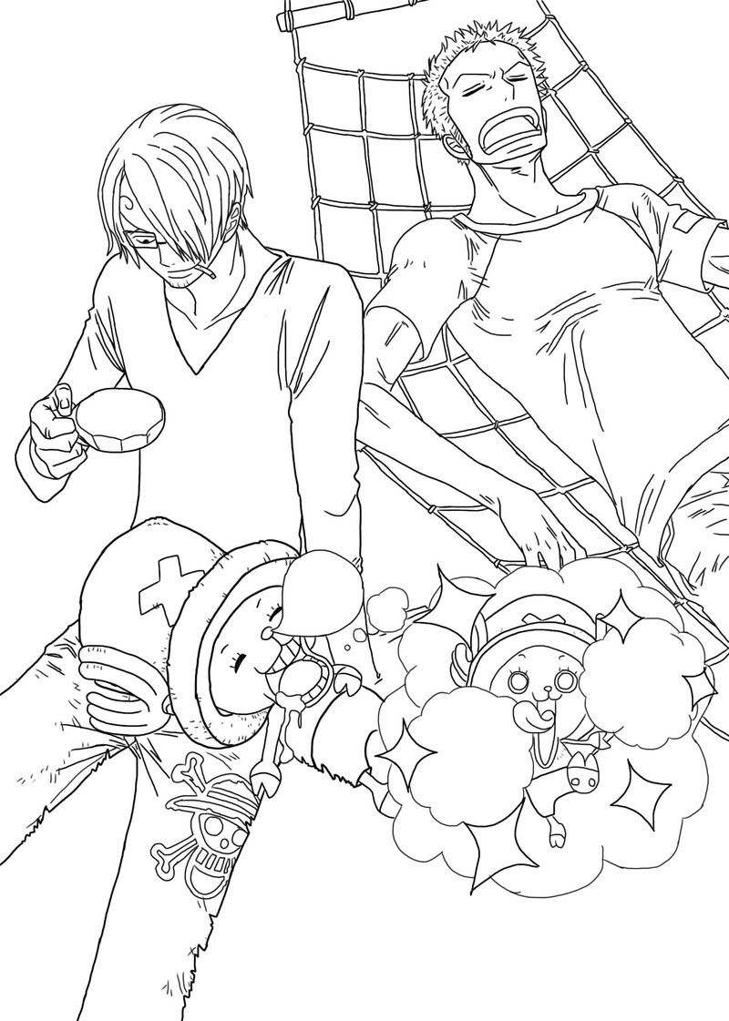 Gallery - 256+ tranh tô màu One Piece cực đẹp cùng dàn hải tặc Mũ Rơm - image 12