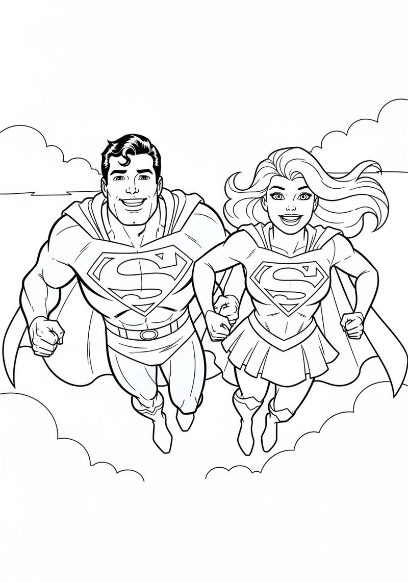 Gallery - 251+ tranh tô màu Superman đẹp mắt giúp bé thỏa sức sáng tạo - image 12