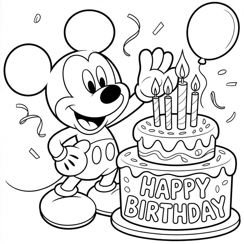 Gallery - 157+ tranh tô màu chuột Mickey đẹp mắt kích thích tư duy bé - image 15