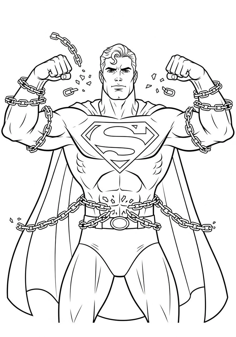 Gallery - 251+ tranh tô màu Superman đẹp mắt giúp bé thỏa sức sáng tạo - image 15