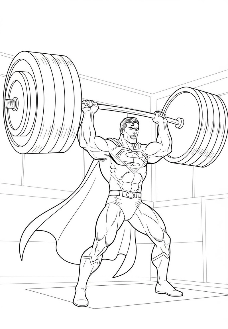 Gallery - 251+ tranh tô màu Superman đẹp mắt giúp bé thỏa sức sáng tạo - image 17