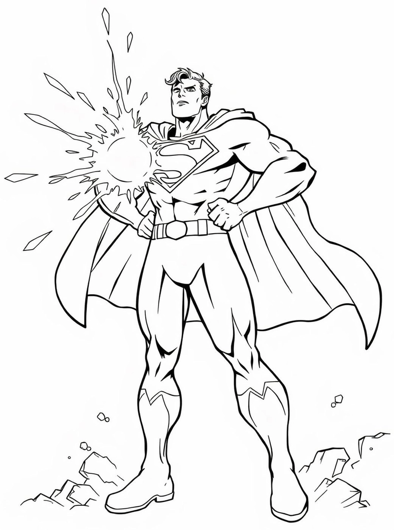 Gallery - 251+ tranh tô màu Superman đẹp mắt giúp bé thỏa sức sáng tạo - image 18