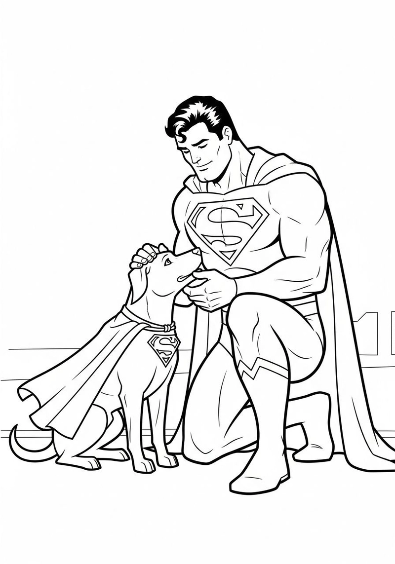 Gallery - 251+ tranh tô màu Superman đẹp mắt giúp bé thỏa sức sáng tạo - image 19