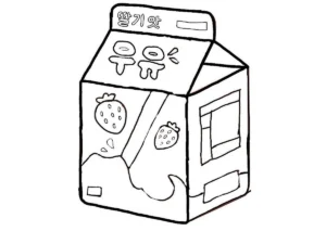 hình tranh tô màu đồ uống cute thumbnail