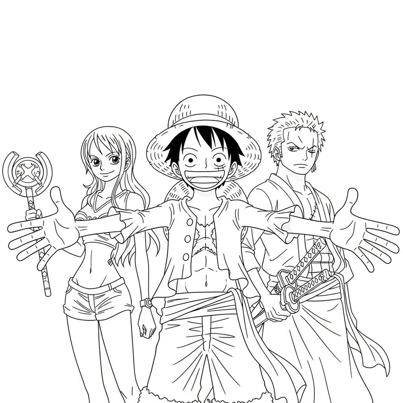 Gallery - 256+ tranh tô màu One Piece cực đẹp cùng dàn hải tặc Mũ Rơm - image 17