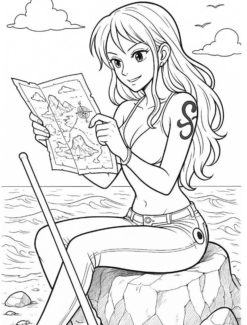 Gallery - 256+ tranh tô màu One Piece cực đẹp cùng dàn hải tặc Mũ Rơm - image 20