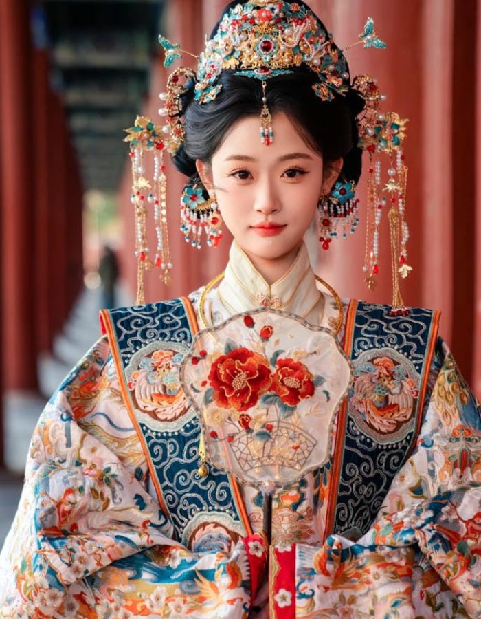 nét nữ tính ảnh gái xinh cổ trang truyền thống