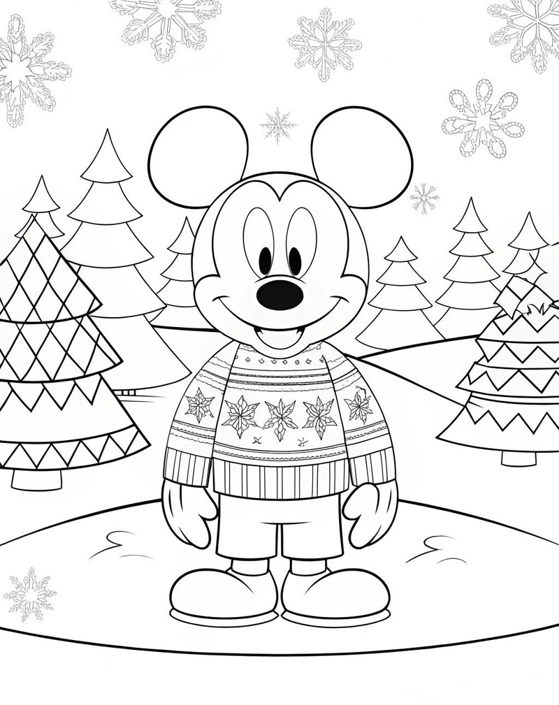 Gallery - 157+ tranh tô màu chuột Mickey đẹp mắt kích thích tư duy bé - image 24
