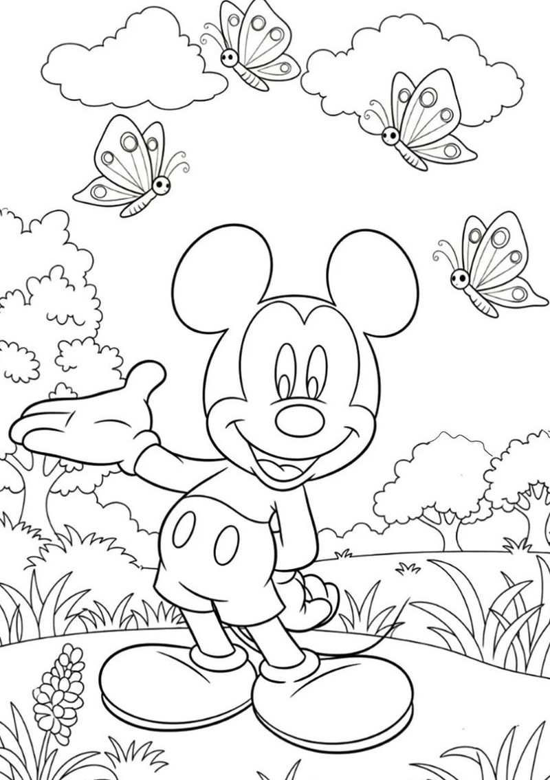 Gallery - 157+ tranh tô màu chuột Mickey đẹp mắt kích thích tư duy bé - image 26