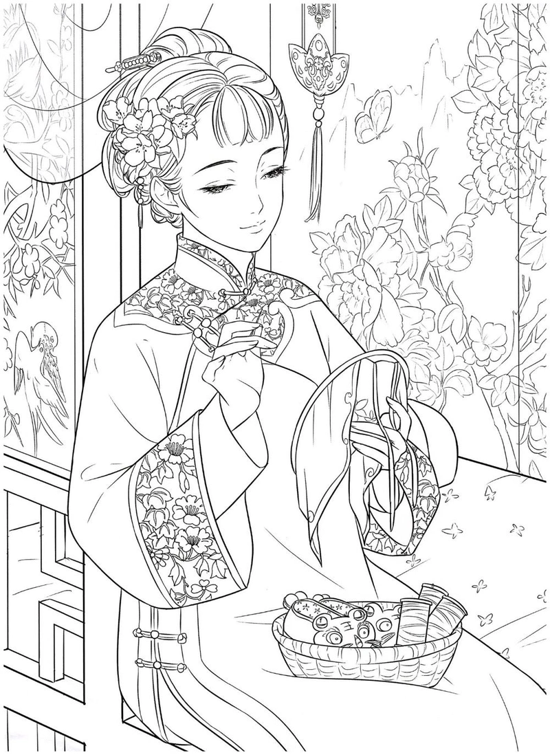 Gallery - 257+ tranh tô màu công chúa anime cổ trang đẹp mê hoặc cho bé - image 26
