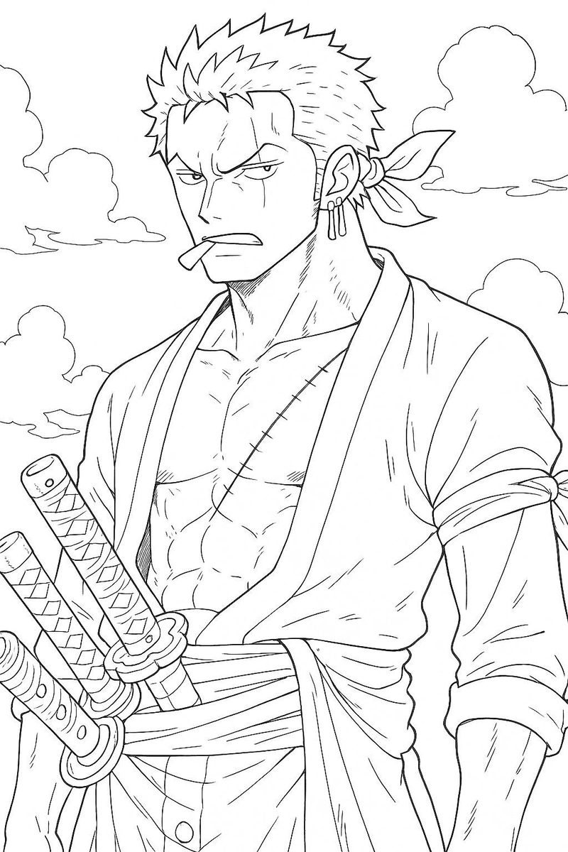 Gallery - 256+ tranh tô màu One Piece cực đẹp cùng dàn hải tặc Mũ Rơm - image 23