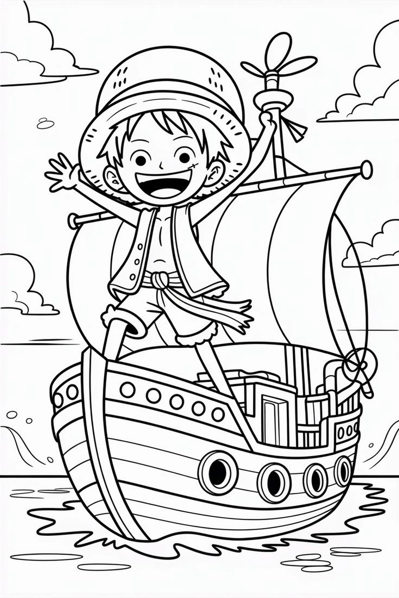 Gallery - 256+ tranh tô màu One Piece cực đẹp cùng dàn hải tặc Mũ Rơm - image 25