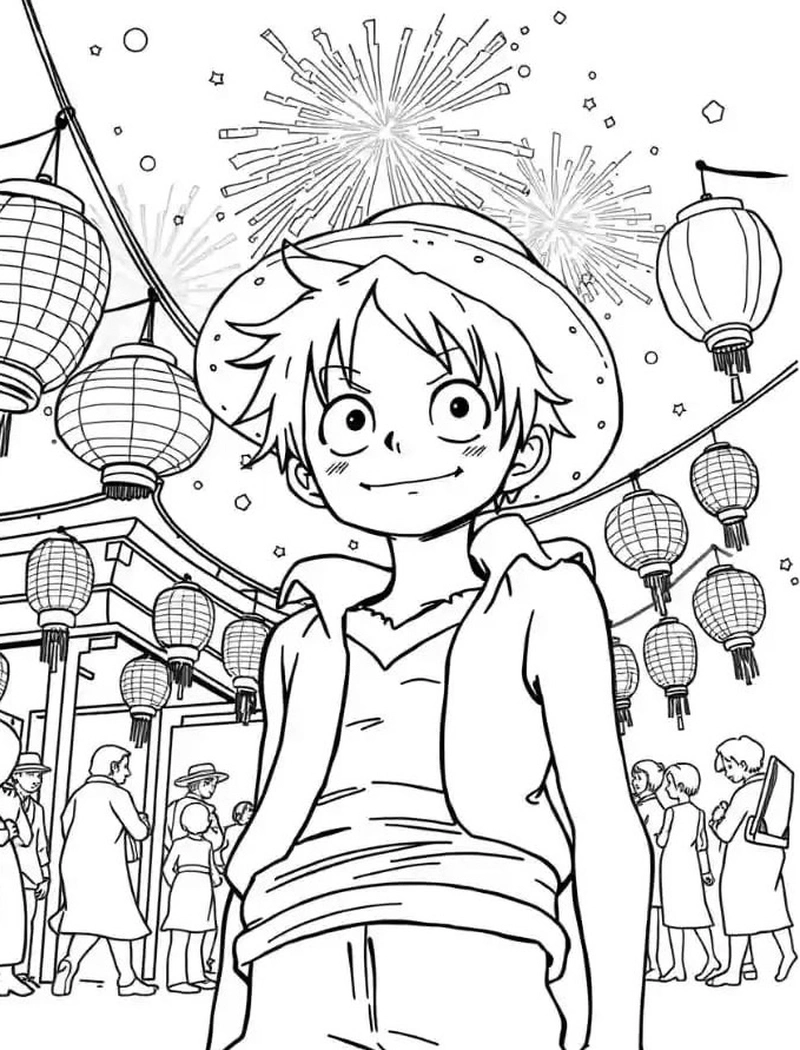 Gallery - 256+ tranh tô màu One Piece cực đẹp cùng dàn hải tặc Mũ Rơm - image 26