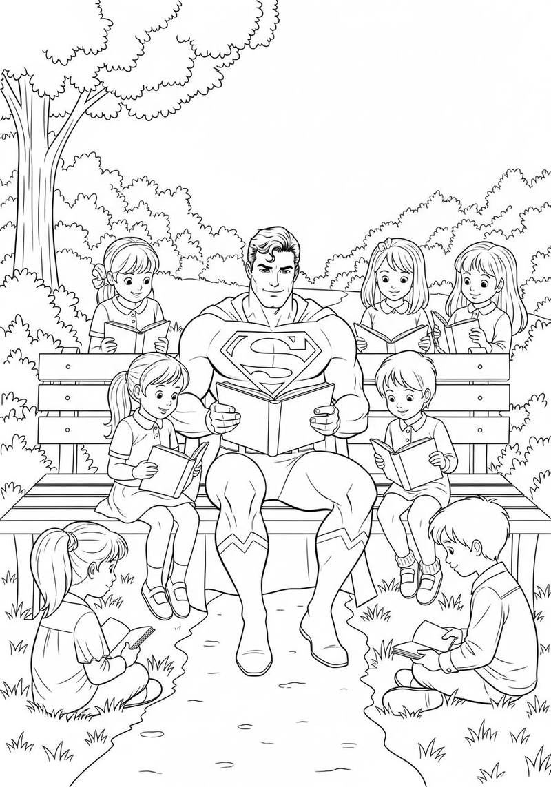 Gallery - 251+ tranh tô màu Superman đẹp mắt giúp bé thỏa sức sáng tạo - image 22