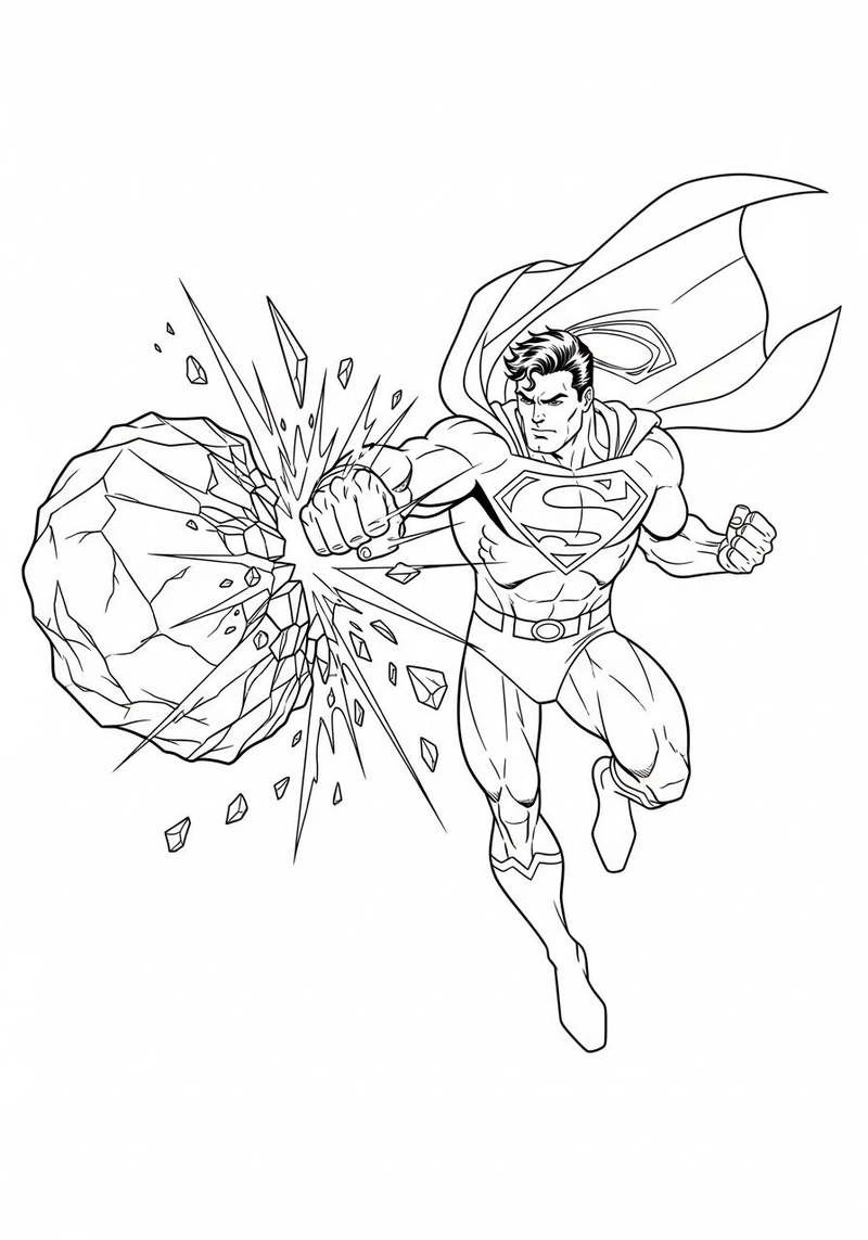 Gallery - 251+ tranh tô màu Superman đẹp mắt giúp bé thỏa sức sáng tạo - image 25