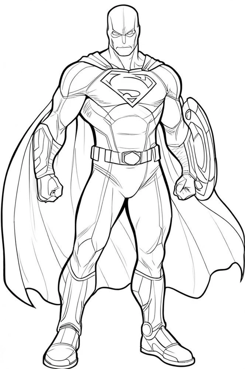 Gallery - 251+ tranh tô màu Superman đẹp mắt giúp bé thỏa sức sáng tạo - image 26