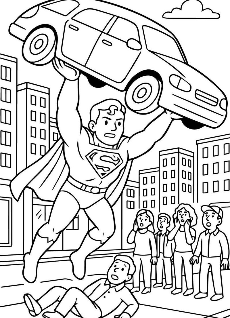 Gallery - 251+ tranh tô màu Superman đẹp mắt giúp bé thỏa sức sáng tạo - image 27