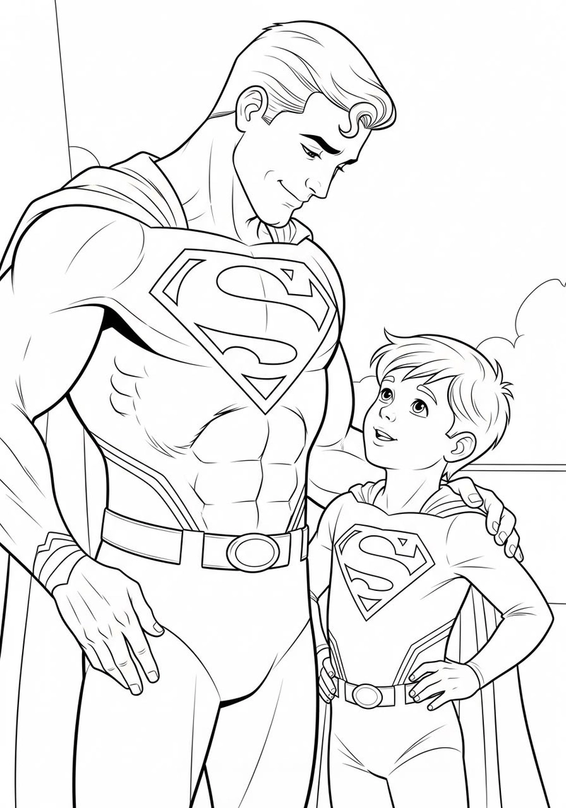 Gallery - 251+ tranh tô màu Superman đẹp mắt giúp bé thỏa sức sáng tạo - image 28