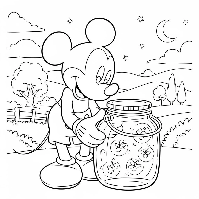 Gallery - 157+ tranh tô màu chuột Mickey đẹp mắt kích thích tư duy bé - image 28