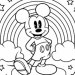 tranh tô màu chuột mickey thumbnail