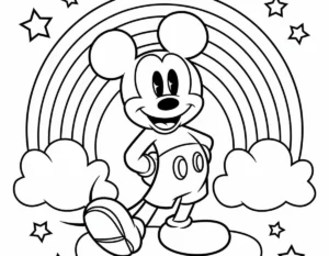 tranh tô màu chuột mickey thumbnail