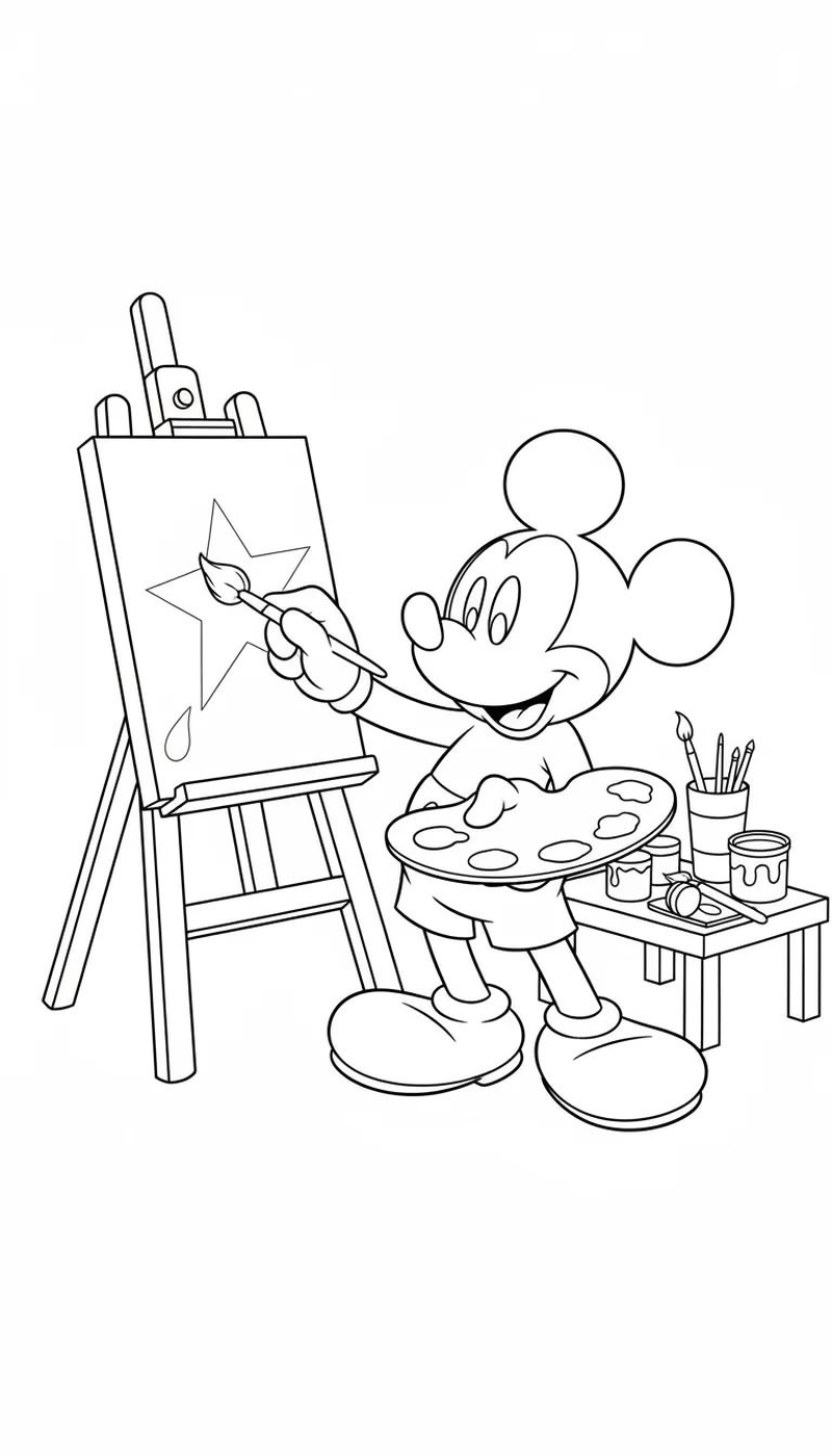 Gallery - 157+ tranh tô màu chuột Mickey đẹp mắt kích thích tư duy bé - image 36