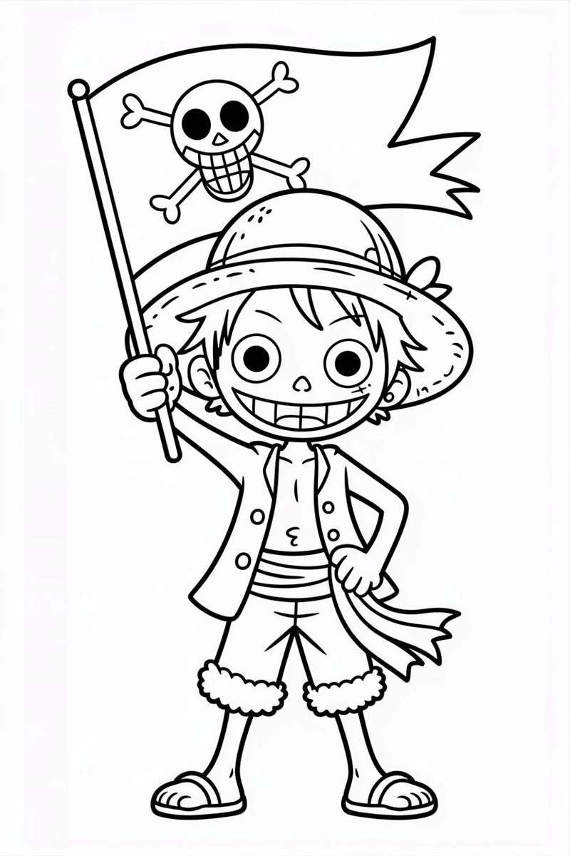 Gallery - 256+ tranh tô màu One Piece cực đẹp cùng dàn hải tặc Mũ Rơm - image 31