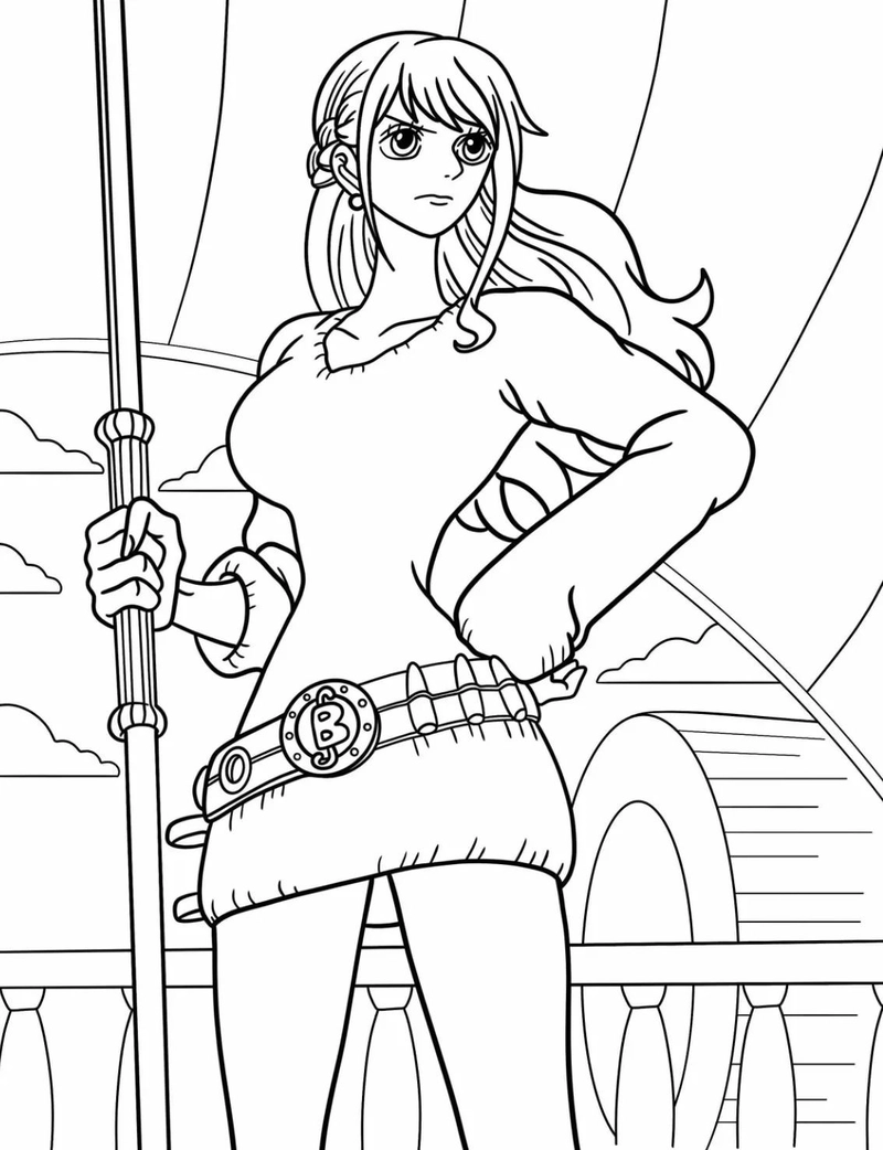Gallery - 256+ tranh tô màu One Piece cực đẹp cùng dàn hải tặc Mũ Rơm - image 33
