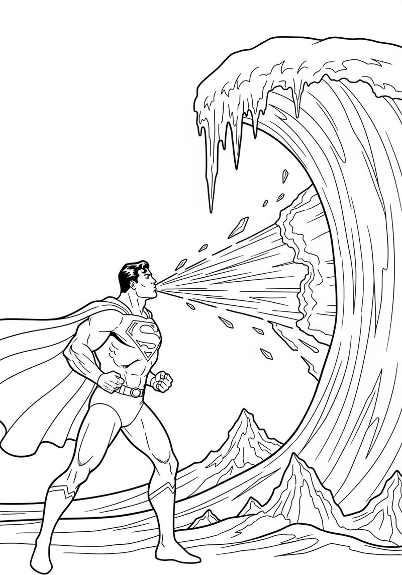 Gallery - 251+ tranh tô màu Superman đẹp mắt giúp bé thỏa sức sáng tạo - image 33