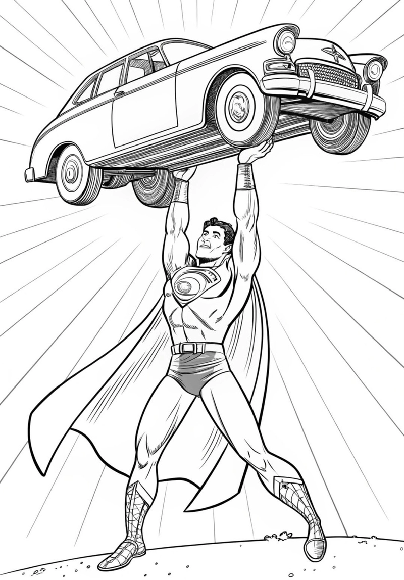 Gallery - 251+ tranh tô màu Superman đẹp mắt giúp bé thỏa sức sáng tạo - image 35