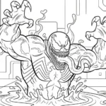 tranh tô màu venom thumbnail