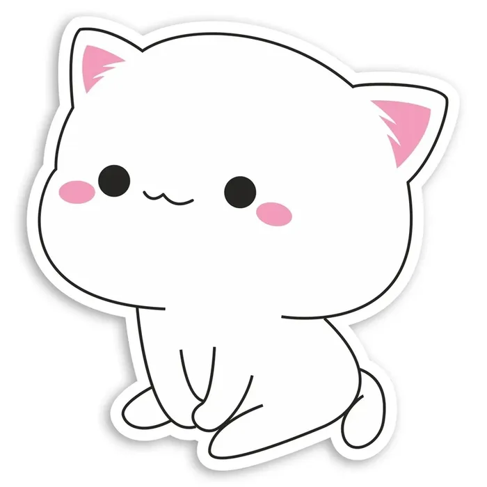 Hình sticker mèo xinh xắn dễ thương