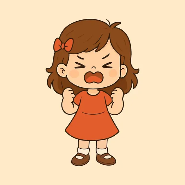 Hình sticker tức giận đáng yêu hài hước