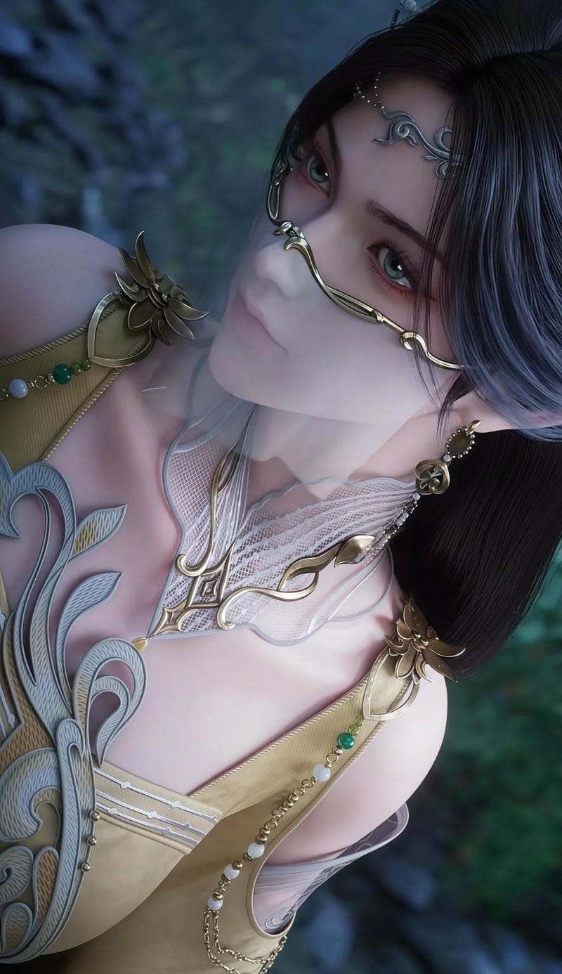 Ảnh 3D Kim Bình Nhi sexy với đường nét tinh tế