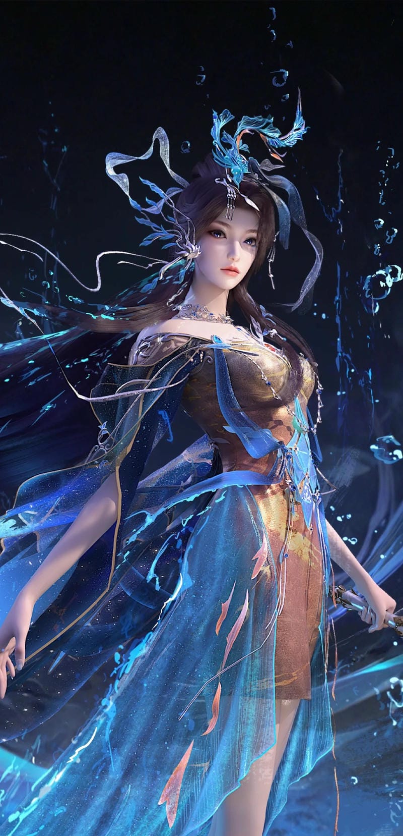 Ảnh 3D Vân Vọng Thư sexy phong cách anime