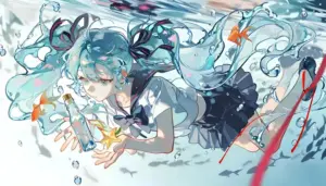 Ảnh nhân vật anime phong cách nghệ thuật