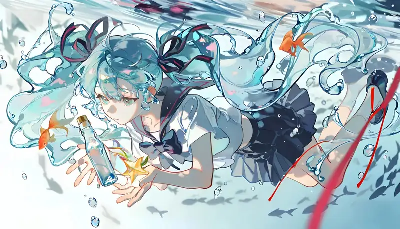 Ảnh nhân vật anime phong cách nghệ thuật
