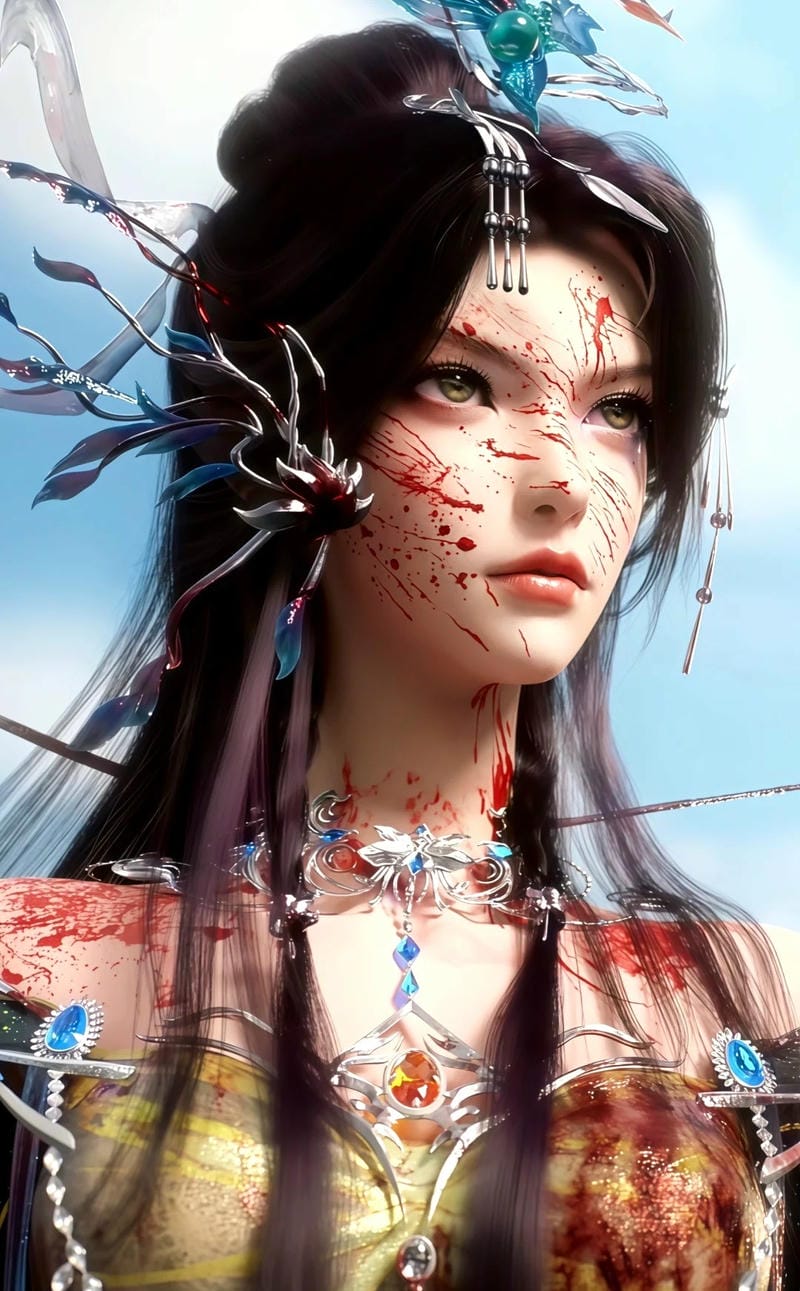 Hình ảnh Vân Vọng Thư sexy 3D đẹp mắt
