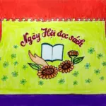 Hình vẽ ngày hội đọc sách ngộ nghĩnh đáng yêu