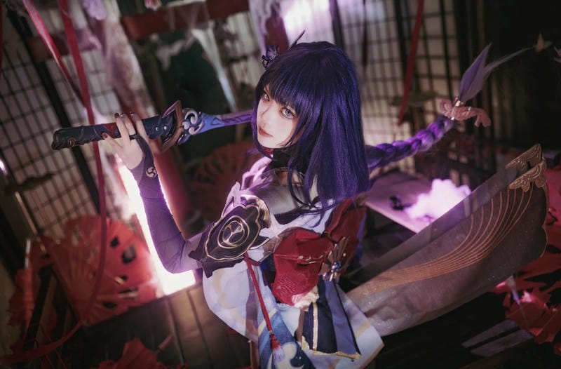 Raiden Shogun cosplay phong cách Nhật Bản