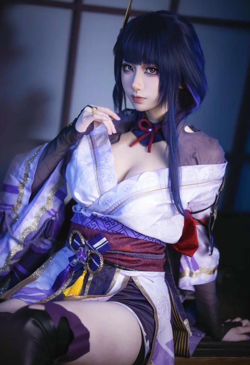 ảnh cosplay Raiden Shogun đẹp mắt