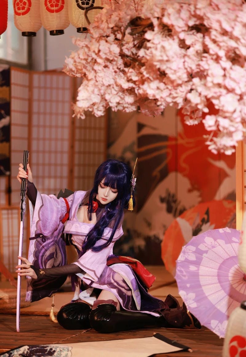 ảnh cosplay Raiden Shogun nổi tiếng
