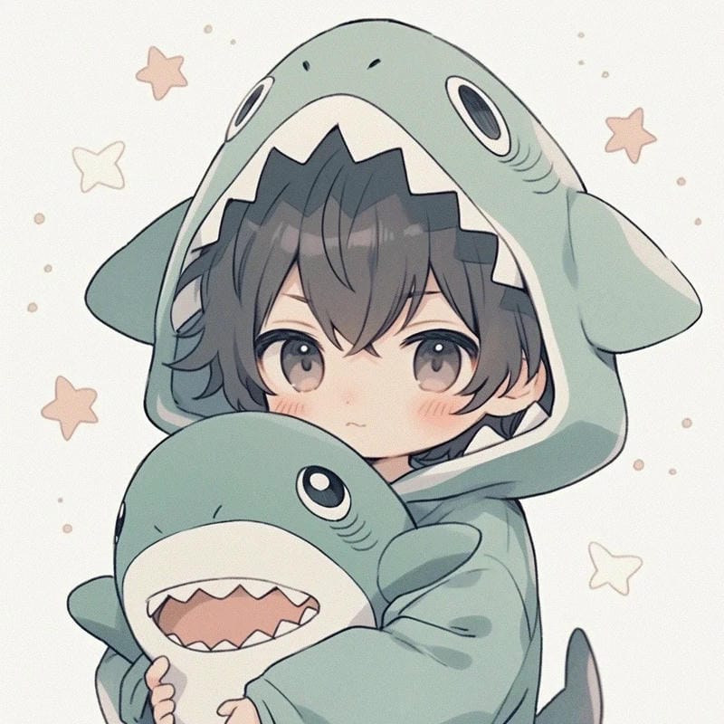 hình ảnh cá mập anime cực kỳ ấn tượng